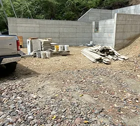 Concrete Retaining Wall